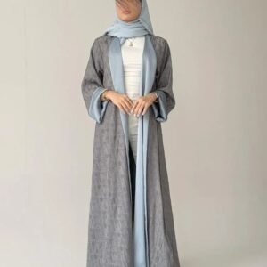 "A62-عباية دبل فيس بنقوش ايطالية "